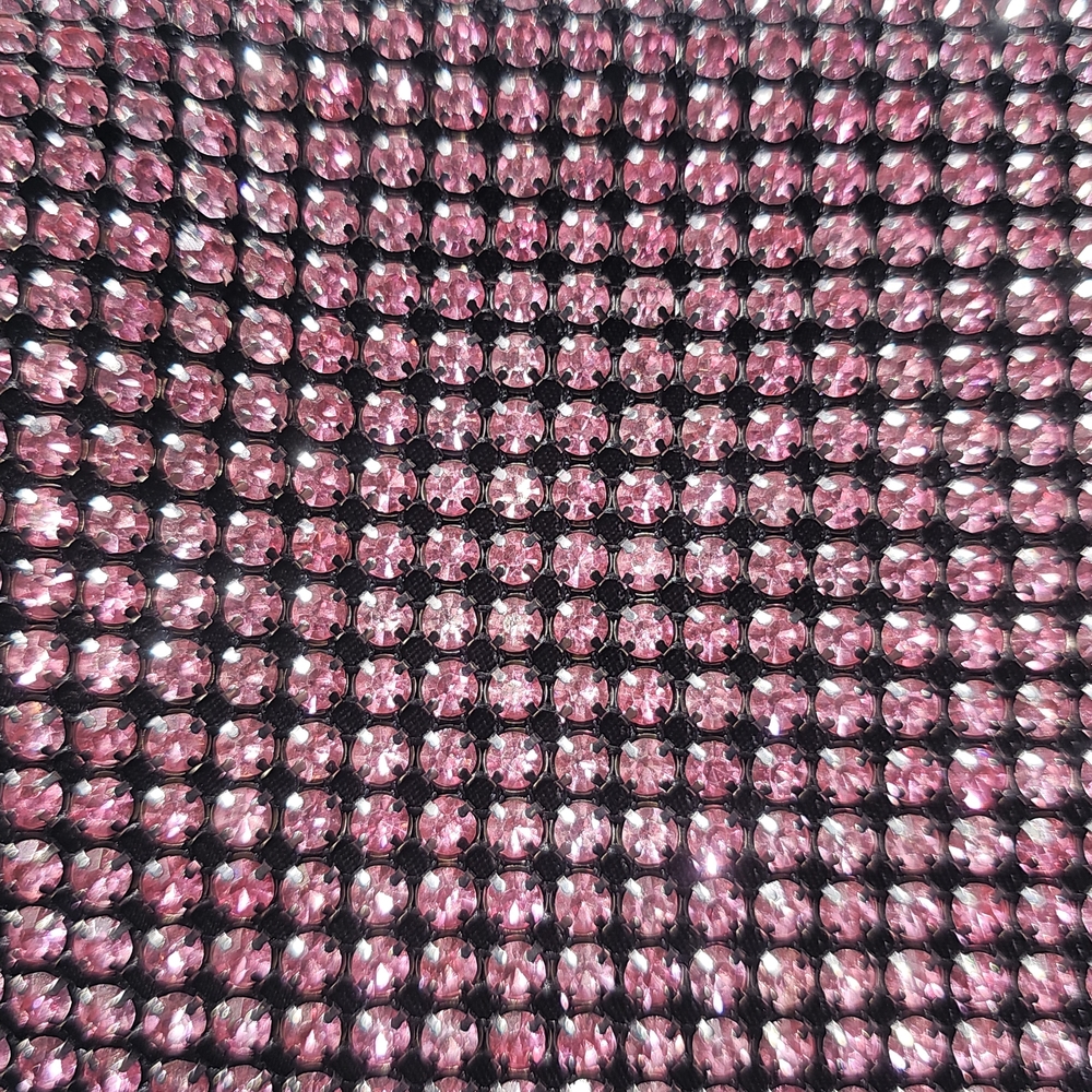 Pink Crystal Embellished Women's Bag - Picture 3 of 5